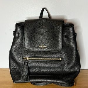 Kate Spade Genuine Leather Medium Backpack